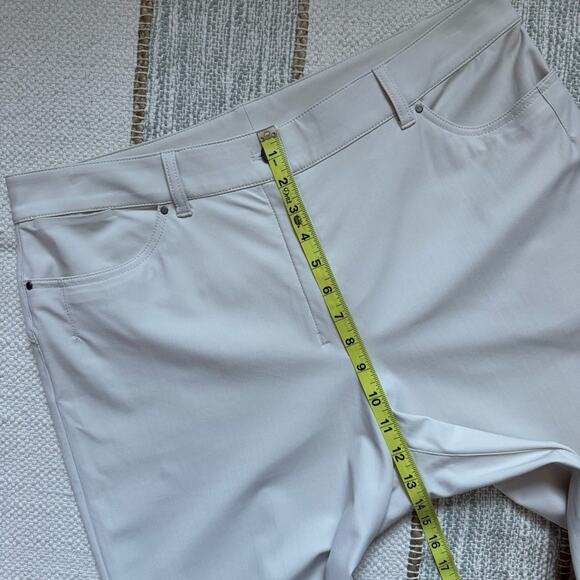 Lululemon City Sleek 5 Pocket Wide-Leg High Rise 7/8 Length Pant White Opal 33 - Picture 8 of 10